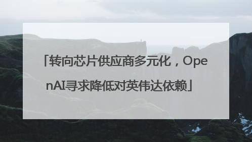 转向芯片供应商多元化，OpenAI寻求降低对英伟达依赖